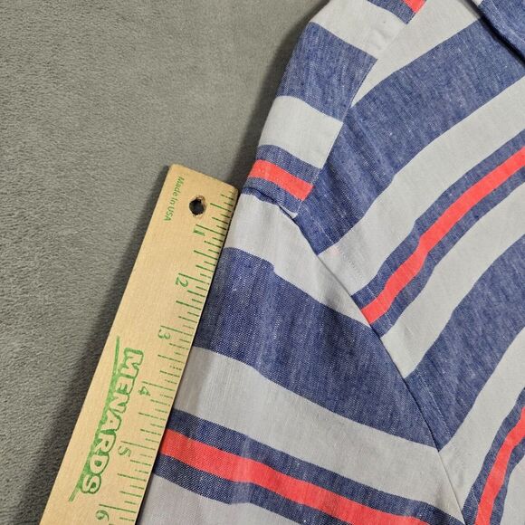 Vineyard Vines Slim Fit Tucker shirt mens XL long sleeve linen blend striped - Picture 7 of 10